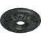 Ekena Millwork Granada Medallion (Canopies up to 6 5/8"), 18"OD x 3 1/2"ID x 2 1/2"P, Painted Turtle Crackle CM18GAPTC - alternate 2